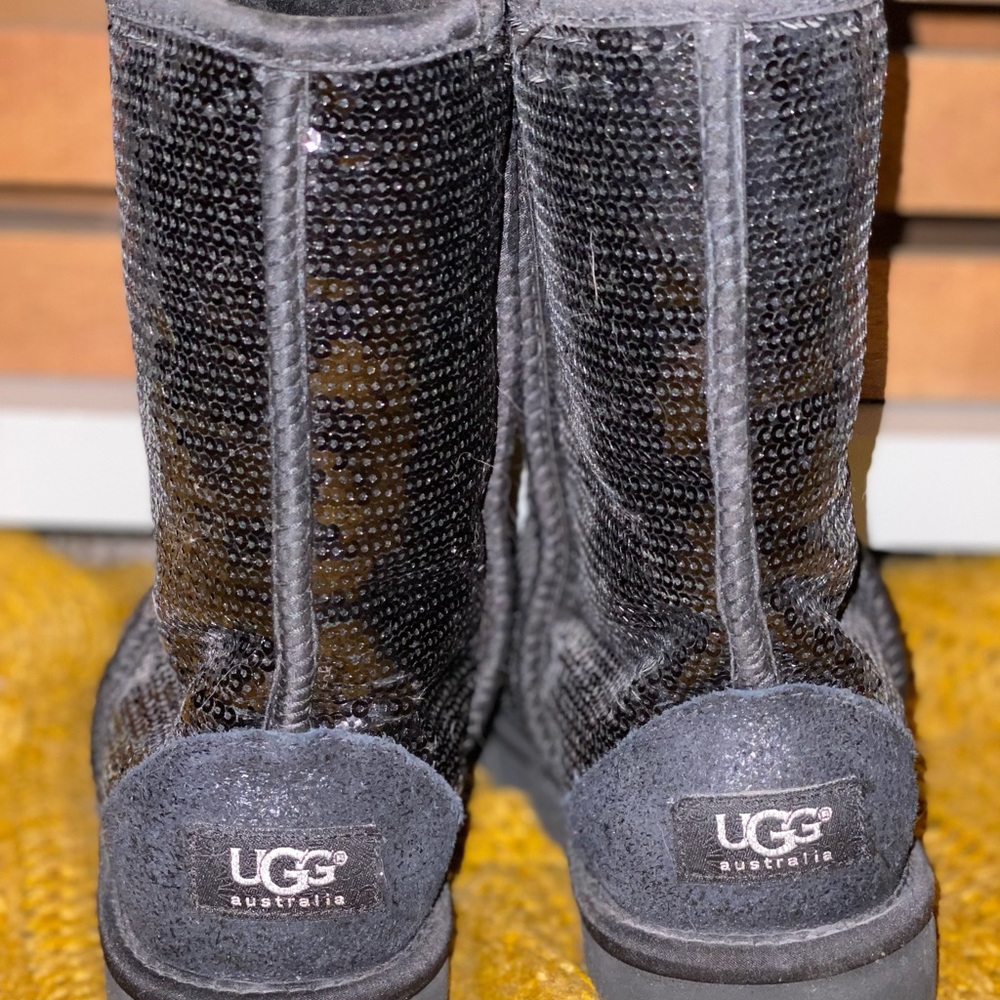 Ugg Black Sequin Boots - image 3